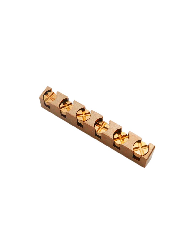 Guyker 43mm Guitar Adjustable Brass Nut - Height Bell Nut Replacement Compatible with Gibson Les Paul LP SG Style Guitar - Image 1